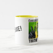 Voorrand ontwerp - tweezijdig tweekleurige koffiemok (Center)