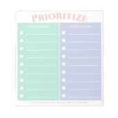 Voorrang geven aan lijst notitieblok (Voorkant)