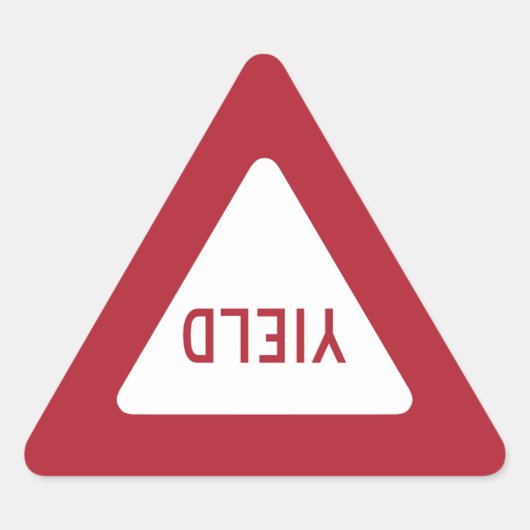 Voorrangsbord Sticker (Voorkant)