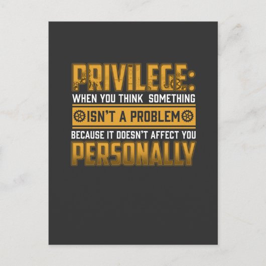 Voorrechten van de mens briefkaart (Voorkant)