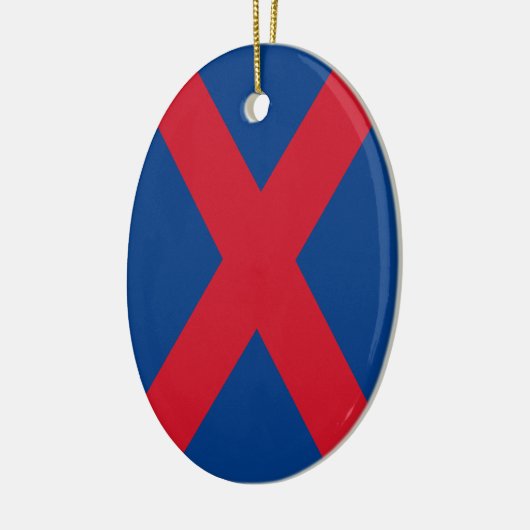 Voorreiziger Flag Keramisch Ornament (Links)