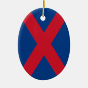 Voorreiziger Flag Keramisch Ornament