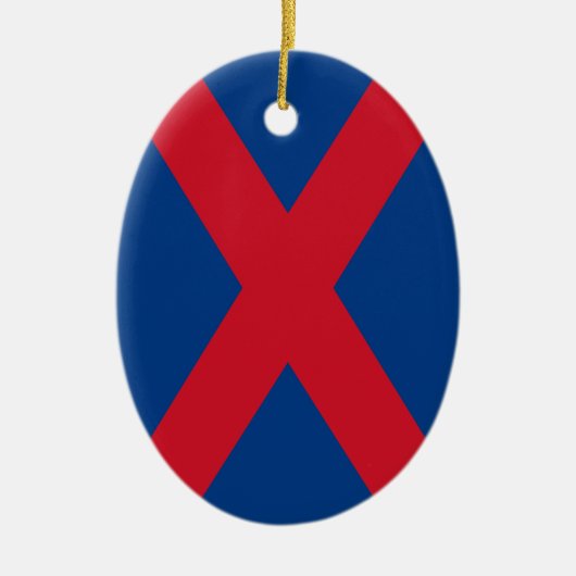 Voorreiziger Flag Keramisch Ornament (Voorkant)