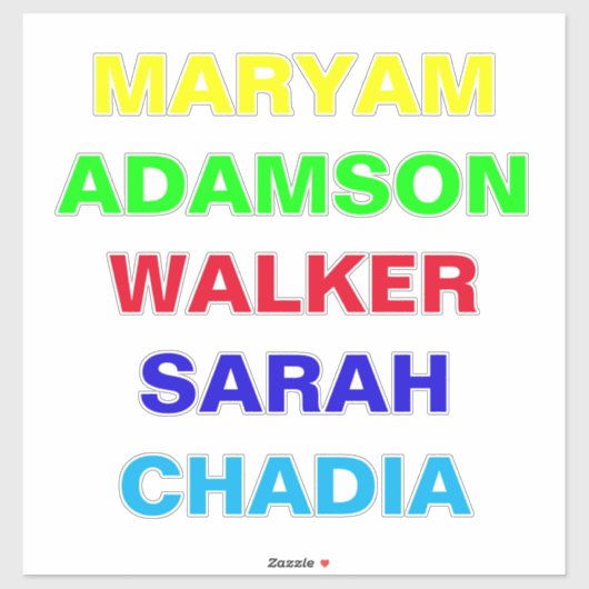 Voorruit- en achterruitnaamstickers voor auto's sticker (Vel)