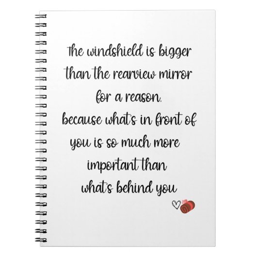 Voorruit is groter dan de achteraanzicht - Jelly R Notitieboek (Voorkant)