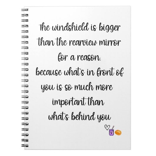 Voorruit is groter dan de achteraanzicht - Jelly R Notitieboek (Voorkant)