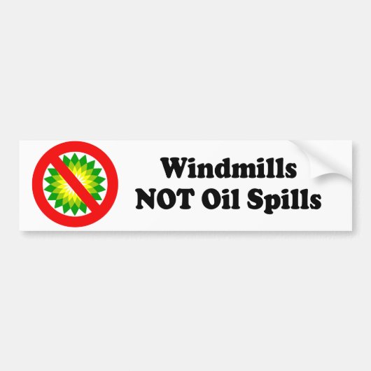 VOORRUITEN DIE GEEN OLIEPILIELEN ZIJN BUMPERSTICKER (Voorkant)