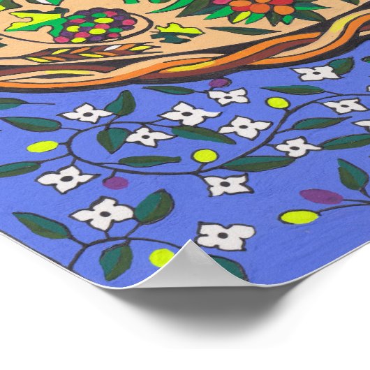 Voorruiten van Israël Mandala Poster (Hoek)