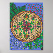 Voorruiten van Israël Mandala Poster (Voorkant)