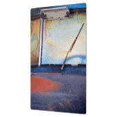 Voorschild van een oude roestvrijwagen klembord (Links)