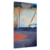 Voorschild van een oude roestvrijwagen klembord (Rechts)