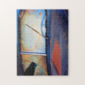 Voorschild van een oude roestvrijwagen legpuzzel (Verticaal)