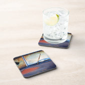 Voorschild van een oude roestvrijwagen onderzetter (Rechterzijde)