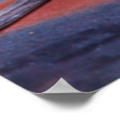 Voorschild van een oude roestvrijwagen poster (Hoek)