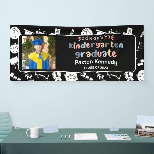 Voorschool Afstuderen Kindertuin Afstuderen Foto Spandoek (Beurs)