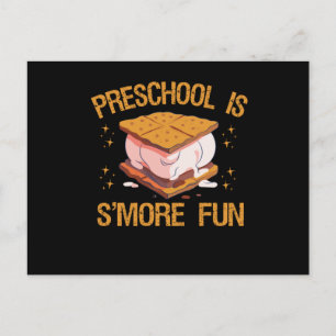 Voorschool is S'more Fun Funny Herfst Outdoor Gift Briefkaart