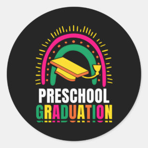 Voorschools Afstuderen Afstuderen voorschoolse afg Ronde Sticker