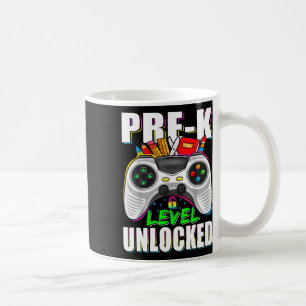 Voorschools niveau ontgrendelde gamer eerste schoo koffiemok