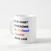 voorschools onderwijs, geweldige koffiemok (Voorkant links)