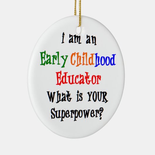 voorschools opvoeders keramisch ornament (Rechts)