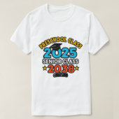 Voorschoolse 2025 Senior 2038 Class T-shirt (Design voorkant)