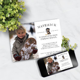 Voorschoolse Afstudeerder Uitnodiging Schattigee S