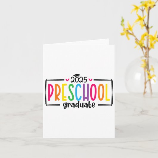Voorschoolse Afstuderen 2025 Afstuderen Afstudeerd Kaart (Gele Bloem)