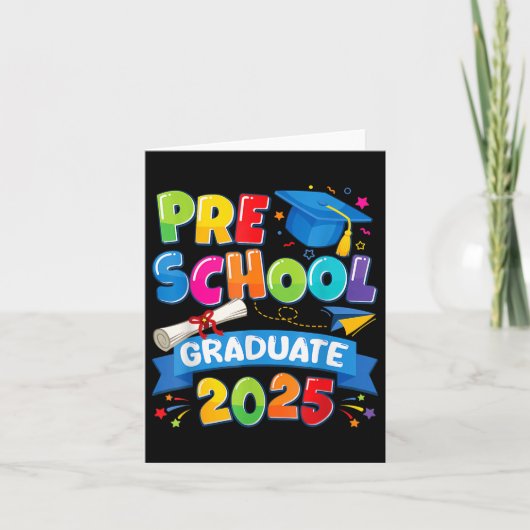 Voorschoolse Afstuderen 2025 Pre-k Afstuderen Kind Kaart (Voorkant)