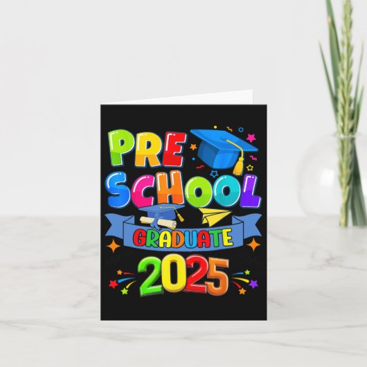 Voorschoolse Afstuderen 2025 Pre-k Afstuderen Kind Kaart (Voorkant)