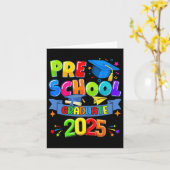 Voorschoolse Afstuderen 2025 Pre-k Afstuderen Kind Kaart (Gele Bloem)