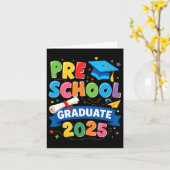 Voorschoolse Afstuderen 2025 Pre-k Afstuderen Kind Kaart (Gele Bloem)