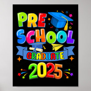 Voorschoolse Afstuderen 2025 Pre-k Afstuderen Kind Poster