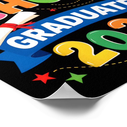 Voorschoolse Afstuderen 2025 Pre-k Afstuderen Kind Poster (Hoek)