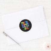 Voorschoolse Afstuderen 2025 Pre-k Afstuderen Kind Ronde Sticker (Envelop)
