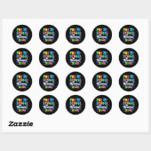 Voorschoolse Afstuderen 2025 Pre-k Afstuderen Kind Ronde Sticker (Vel)