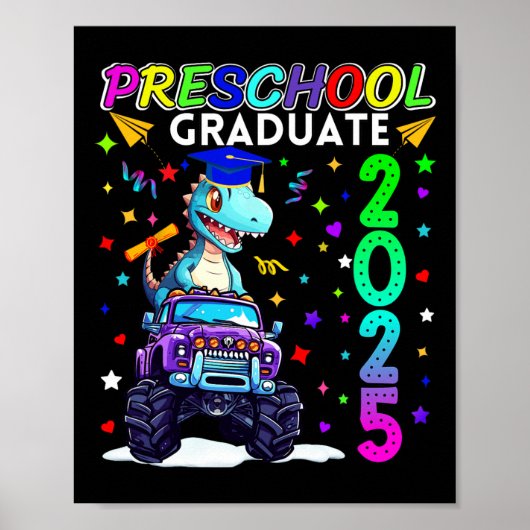 Voorschoolse Afstuderen 2025 Pre-k Afstuderen T-re Poster (Voorkant)