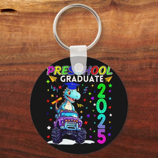 Voorschoolse Afstuderen 2025 Pre-k Afstuderen T-re Sleutelhanger (Voorkant)