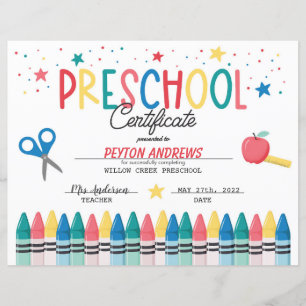 Voorschoolse Afstuderen Certificaat