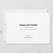 Voorschoolse Afstuderen Fotocollage Aankondiging (Achterkant)