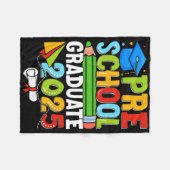 Voorschoolse Afstuderen Shirt 2025 Kinder Jongens  Fleece Deken (Voorkant (Horizontaal))