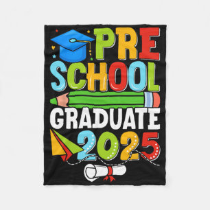 Voorschoolse Afstuderen Shirt 2025 Kinder Jongens  Fleece Deken