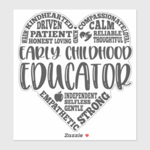 Voorschoolse educator, voorschoolse leraar sticker