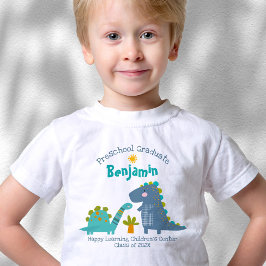 Voorschoolse Jongen Afstuderen Dinosaur Schattigee Kinder Shirts