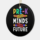 Voorschoolse Kinderen Terug naar School Little Min Keramisch Ornament (Links)