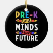 Voorschoolse Kinderen Terug naar School Little Min Keramisch Ornament (Achterkant)