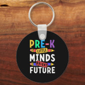 Voorschoolse Kinderen Terug naar School Little Min Sleutelhanger (Voorkant)