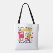 Voorschoolse leerkrachten tote bag (Achterkant)