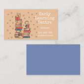 Voorschoolse leerschool visitekaartje (Voorkant / Achterkant)