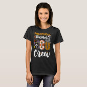 Voorschoolse leraar Boo Crew Halloween Matching Co T-shirt (Voorkant volledig)