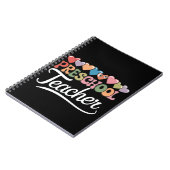 Voorschoolse leraar eerste dag Groovy terug naar s Notitieboek (Linkerzijde)